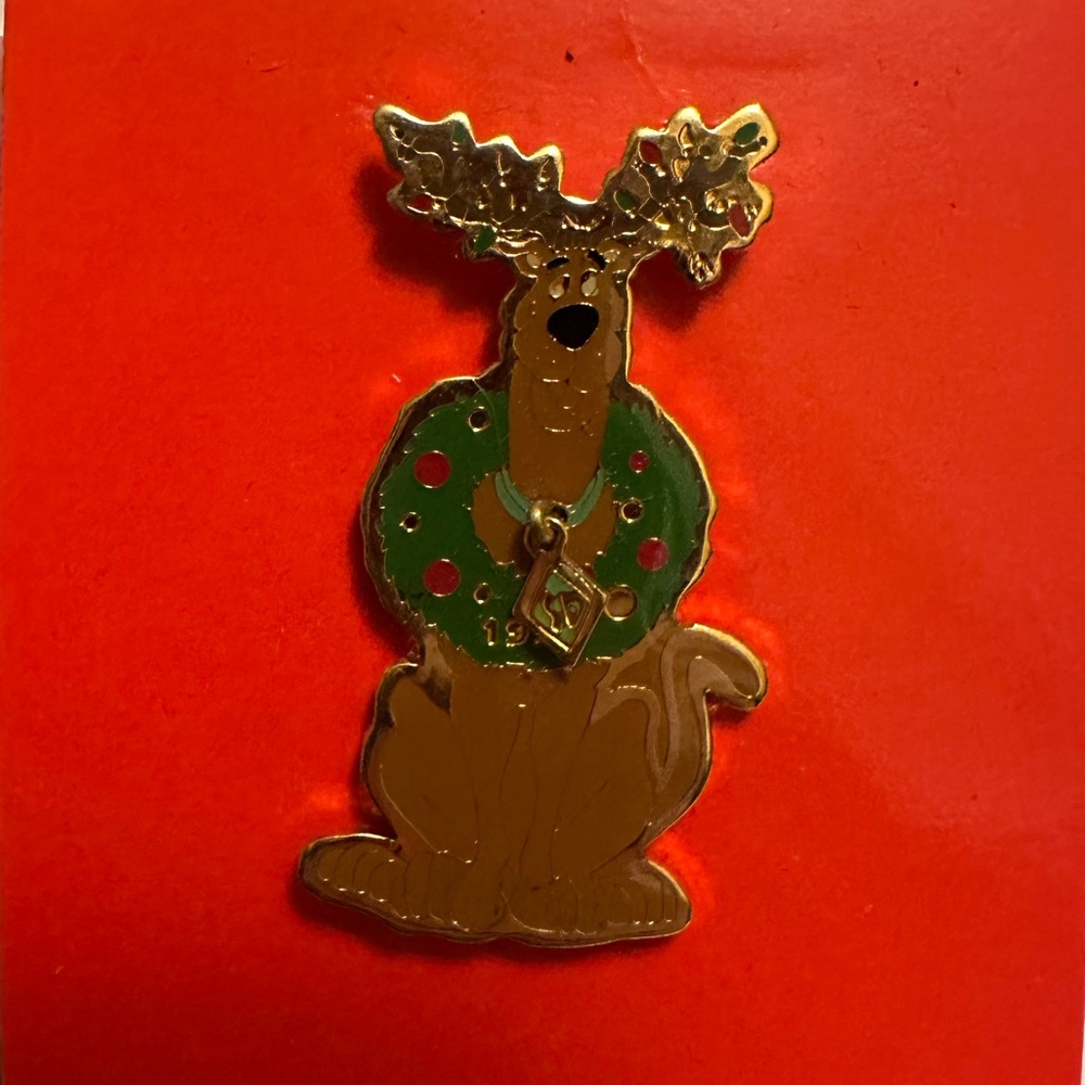 Vintage Scooby Doo Pin Christmas